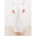 Neo Noir Sonar Linen Pants - White 42