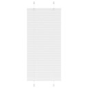  plisségardin Hvit 65x150 cm Stoff Bredde 64,4 Polyester