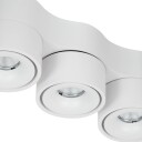 Arcchio Vroni LED-taklampe, linser, 3 lyskilder