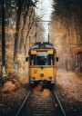 Old Yellow Train Plakat Plakat / 30x40cm
