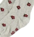 Fuzzies Strømpebukser   Light Grey   m. Blomster   Fuzzies   74/80   Strømpebukser   Grå   74 80