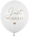 Partydeco 50 stk 30 cm Bryllupsballonger 'Just Married'