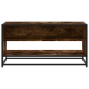  TV-benk røkt eik 91x40x46 cm konstruert tre og metall 8721102839450