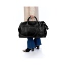 Springfield weekendbag i skinn Svart