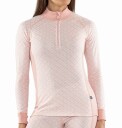 Termo - Undertrøye Seaqual Jacquard Half-zip Women - Grå