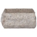 vidaXL Vask 30x30x13 cm marmor grå