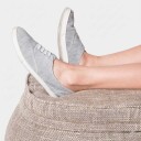 Wing Ottoman Eco Weave Grå