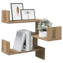  Veggmontert hylle artisan eik 40x40x49,5 cm konstruert tre 8721158439611