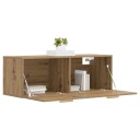 vidaXL Veggskap Artisan eik 100 x 36,5 x 35 cm Konstruert tre