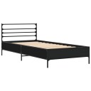  Sengeramme svart 90x190 cm konstruert tre og metall 8721102446054