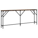  Konsollbord røkt eik 180x23x75 cm konstruert tre 837769