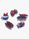 Crocs Spiderman 5Pck   Red   ONE SIZE