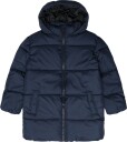 Mango Long Padded Anorak With Hood   NAVY   164