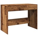  Skrivebord gammelt tre 101x50x76,5 cm konstruert tre