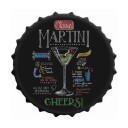 Barskilt Classic Martini i Metall 40 cm - Elegant Hjemmebar Dekorasjon