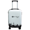 Borg Living Kabinkoffert – I Love The World hardcase koffert – Eksklusiv reisekoffert