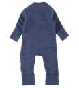 Smallstuff Ull Heldrakt med Glidelås Denim Melange 56-62