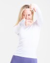 LEVITY Essential Seamless Long Sleeve White Brilliant XS