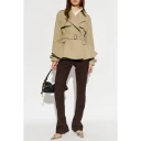 Burberry Dame Frakker Beige 2XS,