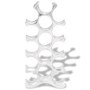  Vinstativ for 15 flasker sølv aluminium