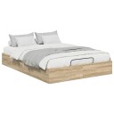  Ottoman sengeramme Sonoma eik 193 x 140 x 25 cm Konstruert tre