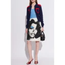 Versace Dame Topper Blå 2XS,