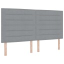  LED Hodegavl Linjer Design Lys Grå 90 cm Stoff