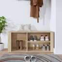 vidaXL Skoskap sonoma eik 100x35x45 cm konstruert tre