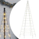 vidaXL Juletrelys på flaggstang 200 LED varmhvit 180 cm