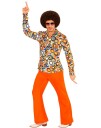 70 Talls Disco Bobler Kostymeskjorte til Herre Strl 2XL