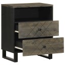  Nattbord svart 50x33x62 cm heltre mango 8721158447876