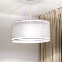 Maco Design Duo Den Light hengelampe sølvgrå Ø 50 cm lin PVC