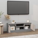 vidaXL TV-benk med dør grå sonoma 102x30x36 cm