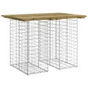 vidaXL Hagebenk gabiondesign 100x70x72 cm impregnert furu