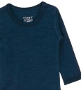 Hust and Claire Body I/e   Bo   Ull   Navy   Hust and Claire   1½ år 86   Langermet Body   Blå