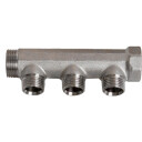 3/4" x 1/2" 3 grenet CC 35 fordelerrør messing TEA belegg uten kobling.