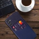 Samsung Galaxy A55 KSQ Deksel med Kort Lomme Blå