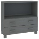 vidaXL Skjenk HAMAR mørkegrå 85x35x80 cm heltre furu