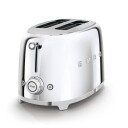 Smeg 50's Style Brødrister 2 Skiver Krom TSF01SSEU med Bagelfunksjon