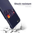 iPhone 7/8/SE (2020)/SE (2022) KSQ Deksel med Kort Lomme Blå