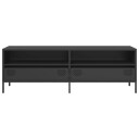  TV-benk svart 135x39x43,5 cm kaldvalset stål 8721102930911