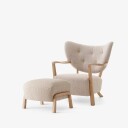&tradition Wulff Stol + puff Karakorum m/Eik