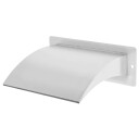 vidaXL Bassengfontene rustfritt stål 30x9x26 cm sølv