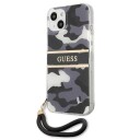 Guess Hardcase Camo Strap Deksel til iPhone 13/14/15 6,1" Svart