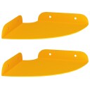 vidaXL Flytende hylle med hylle 2 pcs Sennepsgul 15 x 15 x 2 cm
