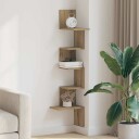  Veggmontert hylle artisan eik 32x32x127,5 cm konstruert tre 8721158666383