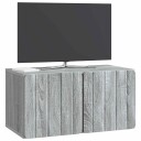  Vegghengt TV skap Grå sonoma 59,5 x 31 x 30 cm Konstruert tre