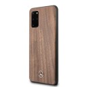 Mercedes Mobildeksel S20+ Wood Line Valnøtt Brunt Hardt Etui