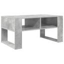  Kaffebord med lagring Betonggrå 92 x 53 x 45 cm Konstruert tre