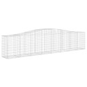 vidaXL Gabionkurver buede 5 stk 400x50x80/100 cm galvanisert jern